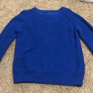 blue sweater